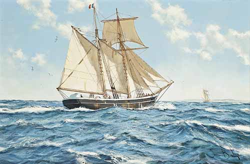 James Brereton - The topsail schooner Oceanide