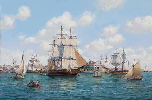  Roy Cross - Salem Harbor, 1806 Friendship, 2000