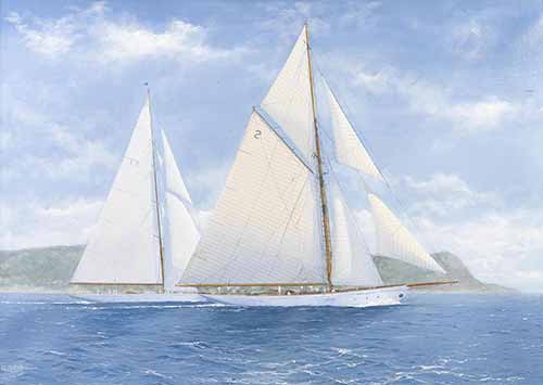  R. Mitchell - Lullworth (+ Cambria racing at Argentario Sailing Week; 2 works), 2006