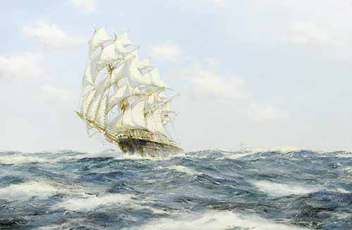 Henry Scott - The American clipper Dashing Wave