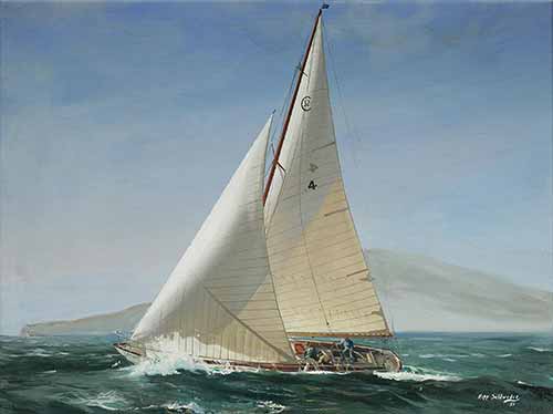 Kipp Soldwedel - The yacht Escapade under sail