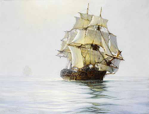 Montague Dawson - Idle Sails