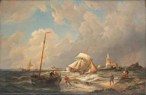 Pieter Cornelis Dommershuijzen - Harderwyk on the Zuider Zee, 1882–1882