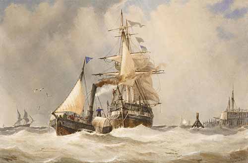 Richard Henry Nibbs - Towing out of Port