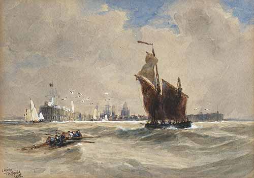 Thomas Bush Hardy - Calais On the Maas pair, 1875