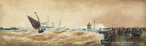 Thomas Bush Hardy - Gorleston Pier, 1891–1891