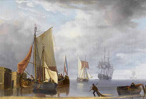 Charles Martin Powell - Fishing and merchant vessels coming into port