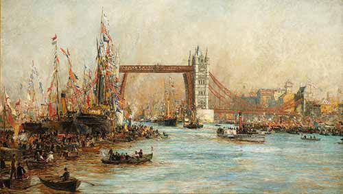 Wyllie William Lionel - The Opening of Tower Bridge, 30th June 1894