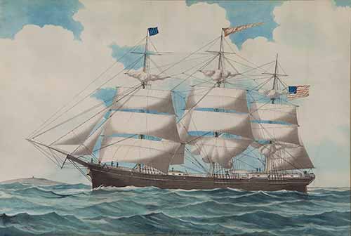Edward John Russell - American Ship Theobald