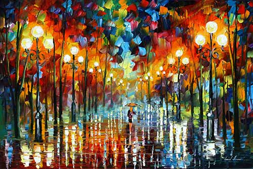 A Date With The Rain - Leonid-Afremov
