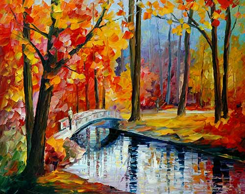 Autumn Stream 1 - Leonid Afremov