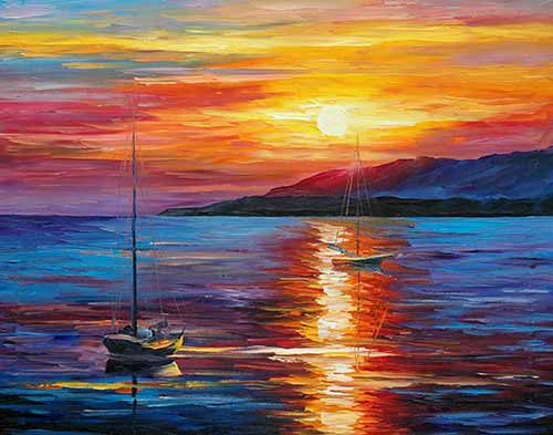 Calm Sunset 1 - Leonid Afremov