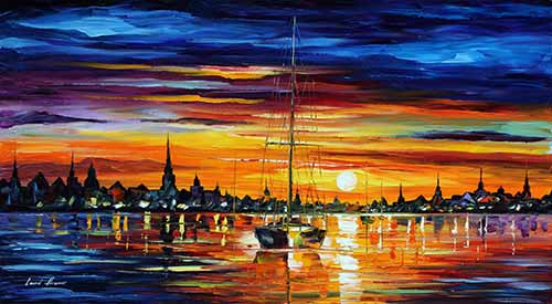 Calm Sunset 3 - Leonid Afremov