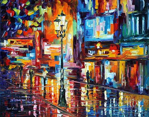 Downtown Lights 1 - Leonid Afremov