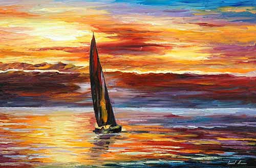 Lonely Sail 2 - Leonid Afremov