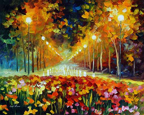 Park Of Roses - Leonid Afremov