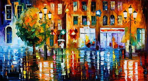Rainy City - Leonid Afremov