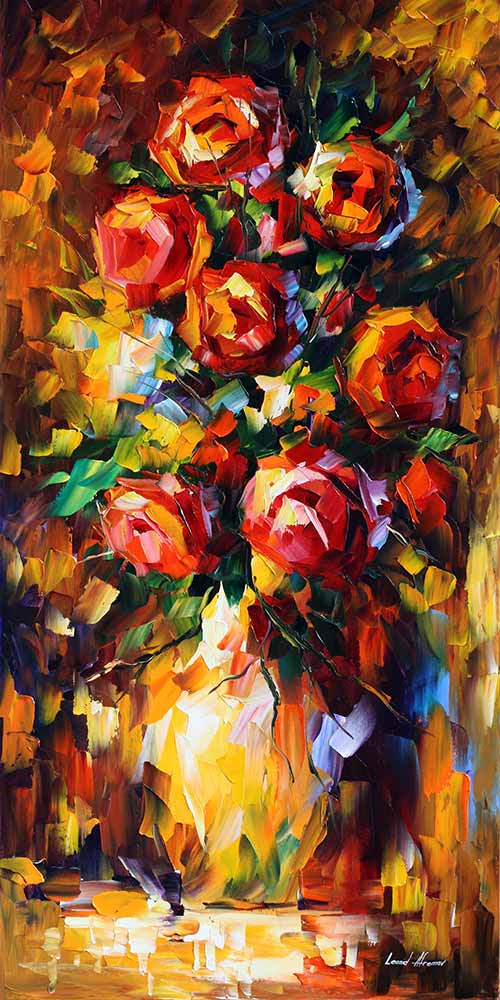 Summer Roses - Leonid Afremov