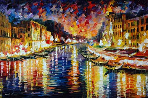 Venice - Grand Canal - Leonid Afremov