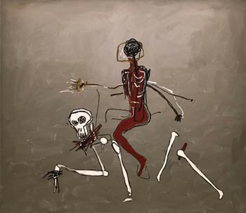Riding with Death (1982) by Jean-Michel Basquiat,