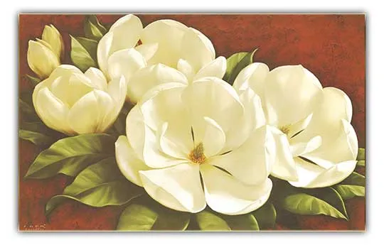 Tranh hoa Mộc Lan Magnolia