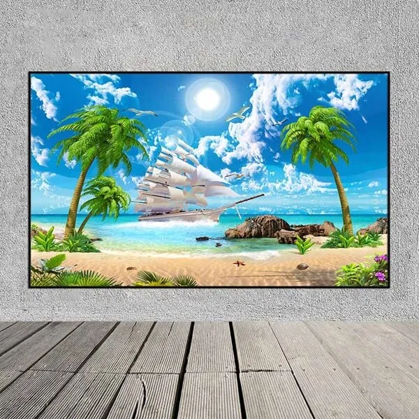 Mẫu tranh phong cảnh biển đẹp nhất được nhiều người lựa chọn