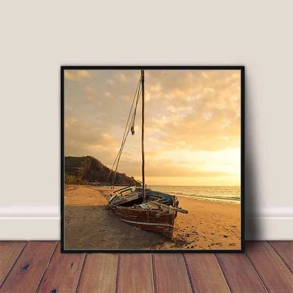 Tranh phong cảnh bình minh trên biển