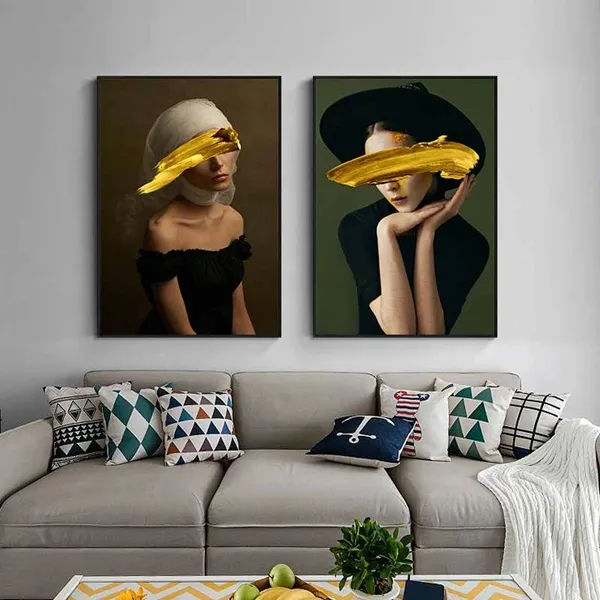 Tranh cô gái che mắt độc đáo