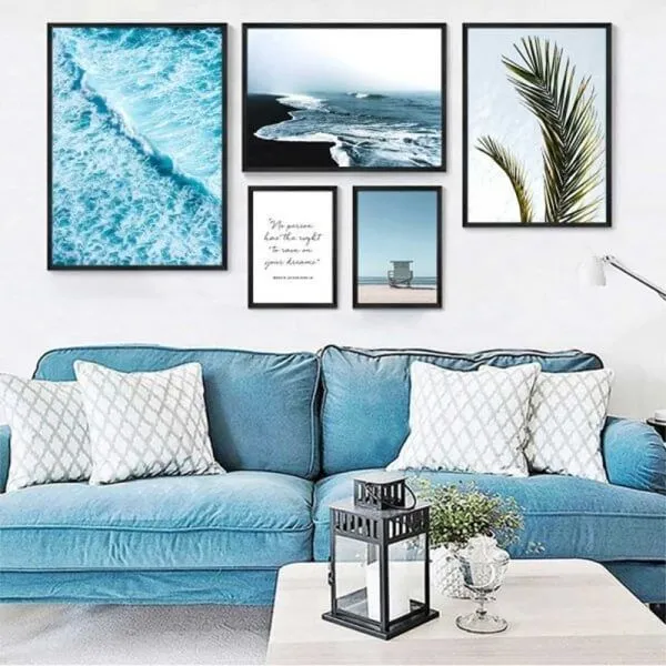 Tranh ghép 5 tấm về biển 1