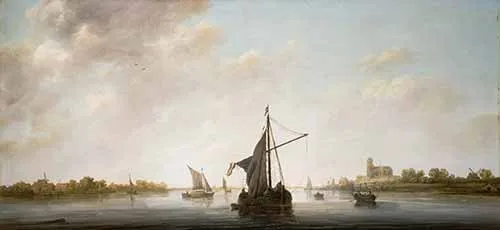 Một góc cảnh của Maas ở Dordrecht