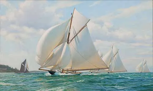 Anthony D (AD) Blake - 'Britannia' Leading The Fleet Up The Solent