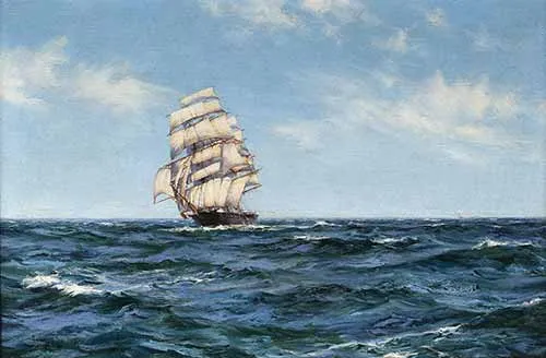 Montague Dawson - Fair Weather - The Charles H. Lunt