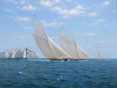Stephen J. Renard - 'Britannia' Racing 'West Wind' Off the Needles, 1992