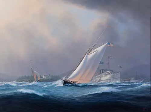 Tim Thompson - Breezy Day in Camden Harbor