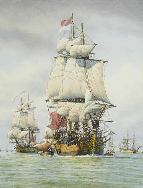 Mark Richard Myers - Squadron sailing from Spithead