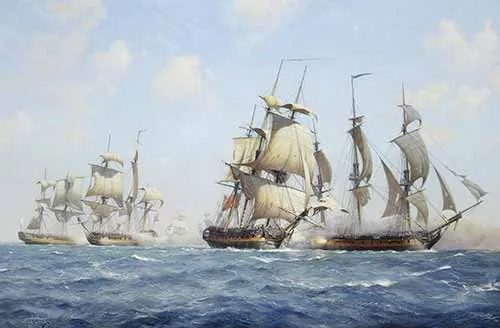 Derek G.M. Gardner - Thurot's last fight off the Belfast Lough, 28th February 1760