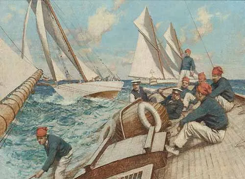 Charles Murray Padday - First round the buoy