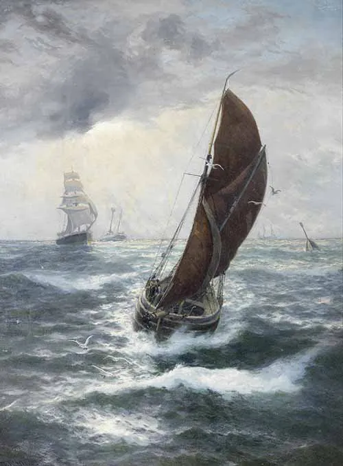 Thomas Rose Miles - Shipping in the Thames