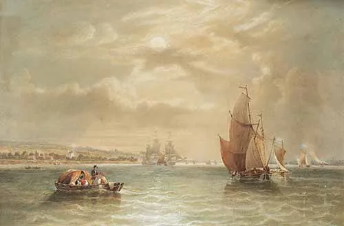 John Wilson Carmichael - A busy estuary