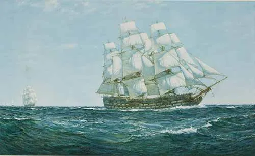 Montague Dawson - Searching the Seas - H.M.S. Victory