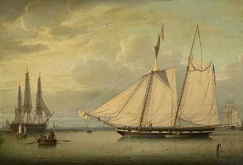 Robert Salmon - The American Revenue Schooner