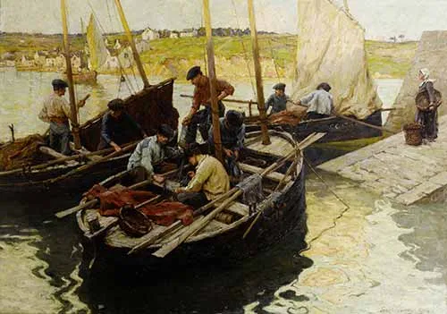 Terrick John Williams - Evening, Concarneau, 1904