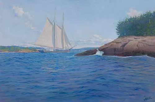 Frank W. Handlen - Coaster Going Up Channel