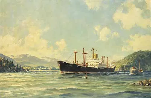 John Stobart - The Dumurra in a river