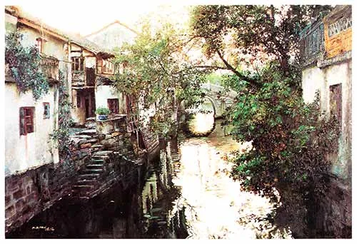 Một nhánh sông nhỏ bình yên