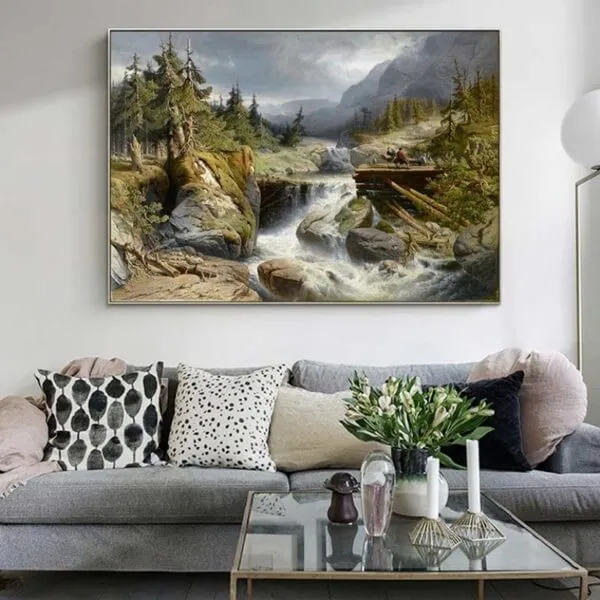 Sự thanh lịch, hài hòa toát ra từ bức tranh