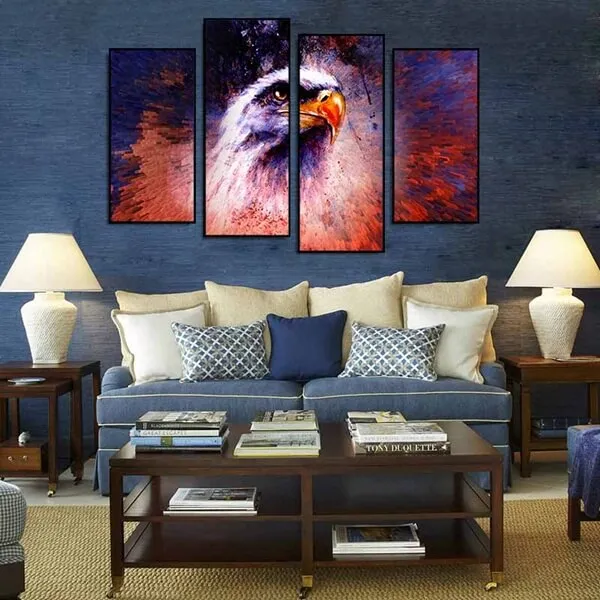 Tranh đại bàng mang ý nghĩa “rước” tài lộc, thịnh vượng về nhà