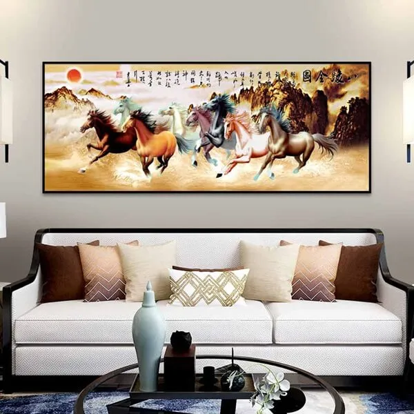 Mẫu tranh mã đáo thành công đẹp xuất sắc