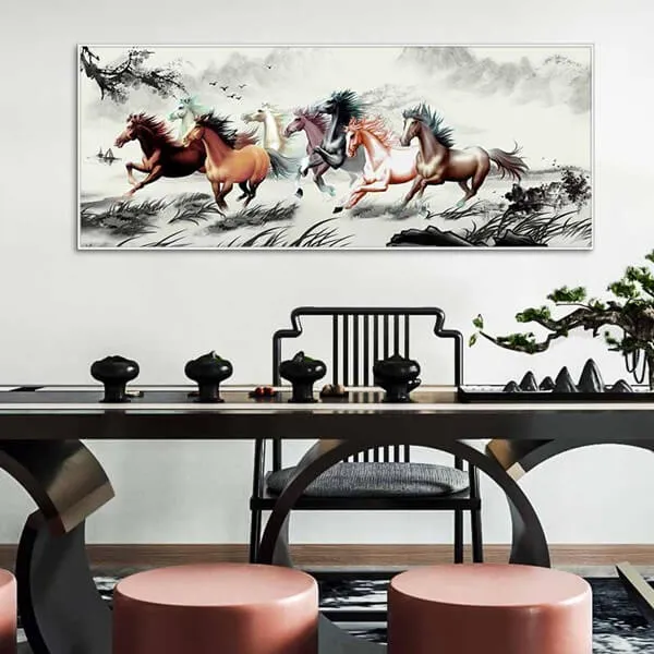 Tranh phong thủy ngựa mã đáo thành công