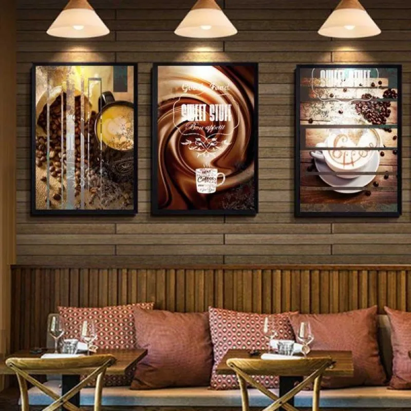 Tranh treo tường phong cách cổ điển cho quán cafe